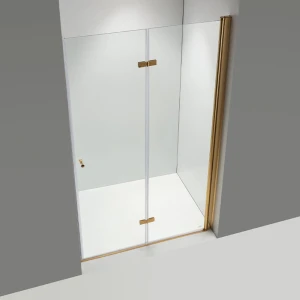 Drzwi prysznicowe SH01B złote 90 cm 6 mm 