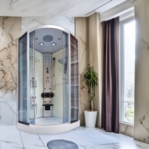 Kabina prysznicowa z hydromasażem WSH7180W biała 80 x 80 cm