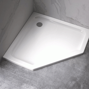 Brodzik prysznicowy pięciokątny slim ST07B biały 90 x 90 cm