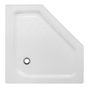 Brodzik prysznicowy pięciokątny wysoki SXL07B biały 90 x 90 cm