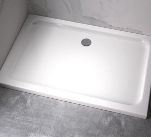 Brodzik prysznicowy prostokątny slim ST05B biały 80 x 70 cm