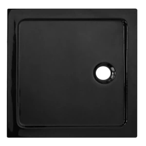 Brodzik prysznicowy kwadratowy slim ST06A czarny 100 x 100 cm 