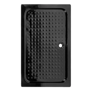 Brodzik prysznicowy prostokątny wysoki SXL03D czarny 110 x 80 cm