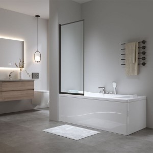 Parawan nawannowy PR03 czarny 80 x 140 cm 6 mm 