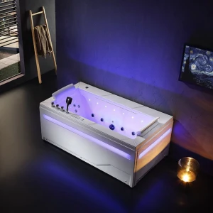 Wanna z hydromasażem Boston 926 biała 180 x 100 cm