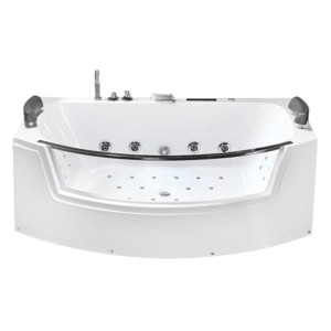 Wanna z hydromasażem z podgrzewaczem Suprema 664H biała 185 x 110 cm