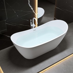 Wanna wolnostojąca Rica 513A biała 150 x 75 cm przelew biały mat 