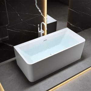 Wanna wolnostojąca przyścienna Sofia 515D biała 170 x 75 cm przelew biały mat 