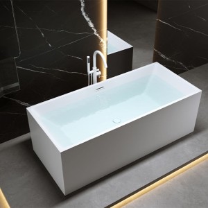 Wanna wolnostojąca przyścienna Santa 507B biała 160 x 75 cm przelew biały mat