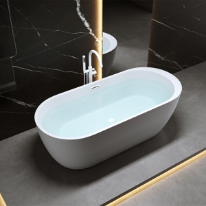 Wanna wolnostojąca Porto 503B biała 170 x 75 cm przelew biały połysk 