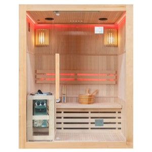 Sauna fińska wysokotemperaturowa z piecem Oslo3/Harvia 4,5KW 150 x 120 cm 3-4 osobowa