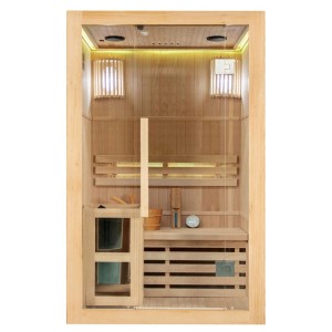 Sauna fińska wysokotemperaturowa z piecem Oslo1/Harvia 3,5KW 120 x 105 cm 1-2 osobowa 
