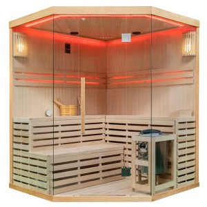 Sauna fińska wysokotemperaturowa z piecem Oslo6/Harvia 8KW 200 x 200 cm 5-6 osobowa 