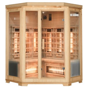 Sauna sucha Infrared niskotemperaturowa Bergen4 150 x 150 cm 4-5 osobowa