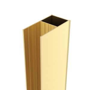 Profil poszerzający P08 do kabin prysznicowych KZ08,KZ12,KZ13,KZ14,KZ103,KZ104 złoty
