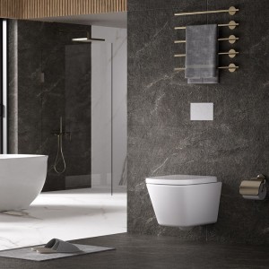 Miska WC wisząca Tornado Viva-WH-02 biała deska wolnoopadająca Duroplast