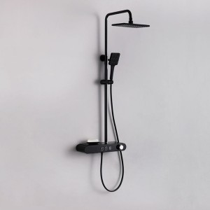 Bateria prysznicowa łazienkowa T700-BL czarna LCD