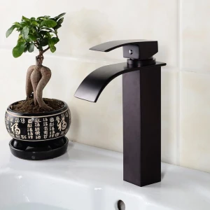 Bateria umywalkowa łazienkowa F517HB-BL czarna
