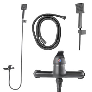 Bateria prysznicowa łazienkowa F307B czarna