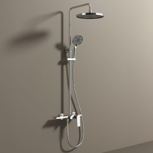 Bateria prysznicowa łazienkowa z deszczownicą Amanda-CH chrom