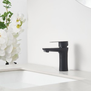 Bateria umywalkowa łazienkowa Akron czarna 