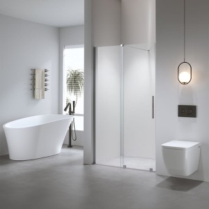 Drzwi prysznicowe przesuwne do wnęki ASTRA-CH-A-150 z profilem 