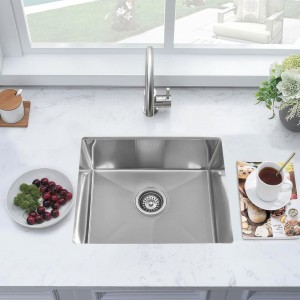 Zlewozmywak kuchenny jednokomorowy stalowy inox RODOS-CH-50X40 - syfon