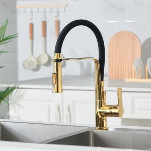 Bateria kuchenna nablatowa Palmer czarna podstawa złota