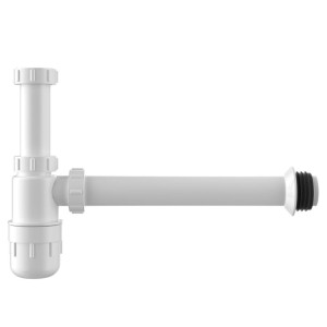 Syfon umywalkowy łazienkowy plastikowy LUKA-WH