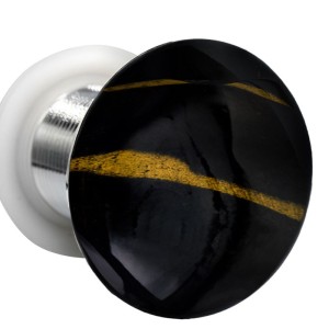 Korek do umywalki klik-klak bez przelewu ceramiczny SAM-MAR4 wzór marmur 