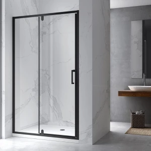 Drzwi prysznicowe ZES-KZ19D-BL-100 czarne 100 cm 6 mm