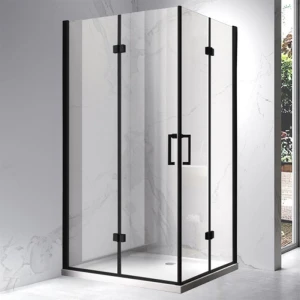 Kabina prysznicowa prostokątna ZES-KZ12B-BL-100X80 czarna 100 x 80 cm