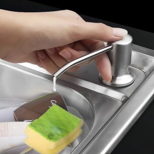 Dozownik do płynu do zlewozmywaka czarny TARA-CH