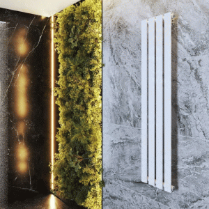 Grzejnik pionowy ozdobny Fero 1400 x 296 biały 458W