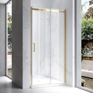 Drzwi prysznicowe ZES-KZ09A-GL-100 złote 95-100 cm 8 mm