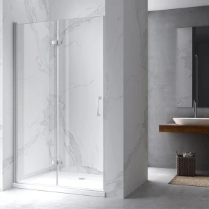 Drzwi prysznicowe uchylne do wnęki ZES-KZ21D-100 chrom 100 cm 6 mm