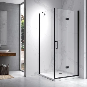 Kabina prysznicowa kwadratowa KZ20B-BL-80 czarna 80 x 80 cm