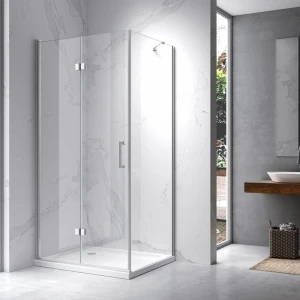 Kabina prysznicowa prostokątna ZES-KZ20C-90X80 chrom 90 x 80 cm