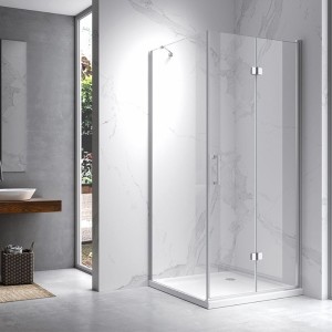 Kabina prysznicowa kwadratowa ZES-KZ20D-100 chrom 100 x 100 cm