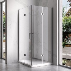 Kabina prysznicowa kwadratowa ZES-KZ08D-100 chrom 100 x 100 cm