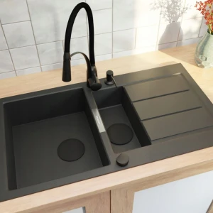 Zestaw -zlew Franke S2D 651-100 - bateria Nexo - dozownik - syfon
