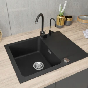 Zlewozmywak jednkomorowy Franke OID 611-62 - bateria - filtr DAFI Comfort Flow 
