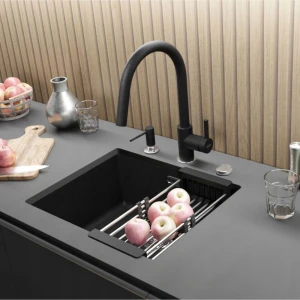 Zestaw - Zlewozmywak podwieszany Franke SID 110-50 onyx - bateria Lina Pull - akcesoria